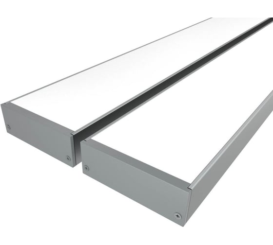 Изображение товара Комплект профиля Ledcraft LC-LP2060M55-1x2Silver 2 шт серебро (1м профиль+1м рассеиватель+2 заглушки+комплект шурупов) 1616140128