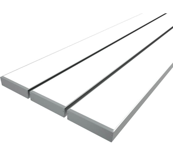 Изображение товара Комплект профиля Ledcraft LC-LP27120M115-1x3Silver 3 шт серебро (1м профиль+1м рассеиватель+2 заглушки+комплект шурупов) 1616140321