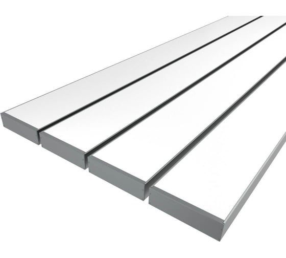 Изображение товара Комплект профиля Ledcraft LC-LP27100M94-1x4Silver 4 шт серебро (1м профиль+1м рассеиватель+2 заглушки+комплект шурупов) 1616140450