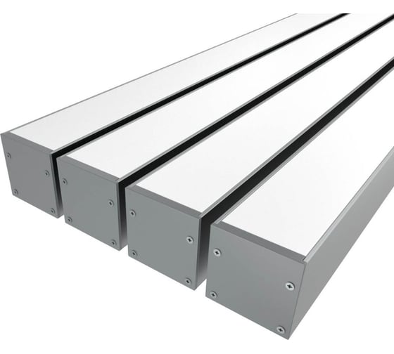 Изображение товара Комплект профиля Ledcraft LC-LP3030M30-1x4Silver 4 шт серебро (1м профиль+1м рассеиватель+2 заглушки+комплект шурупов) 1616140471