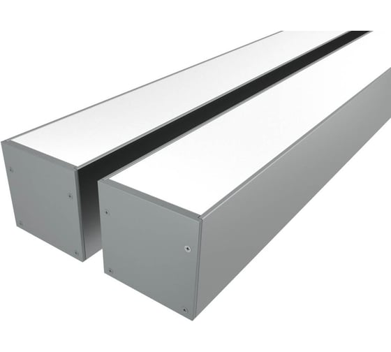 Изображение товара Комплект профиля Ledcraft LC-LP3535M34-1x2Silver 2 шт серебро (1м профиль+1м рассеиватель+2 заглушки+комплект шурупов) 1616140046