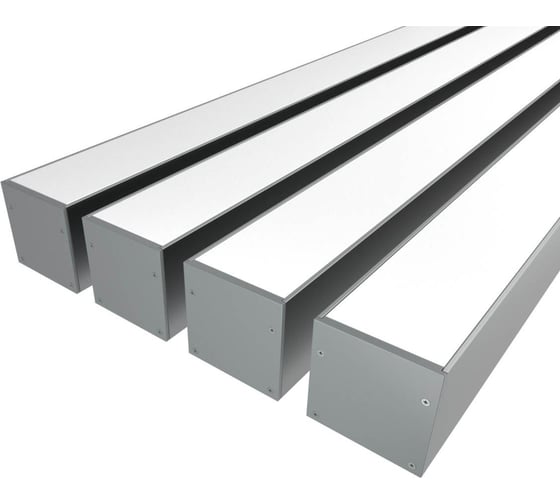 Изображение товара Комплект профиля Ledcraft LC-LP3535M34-1x4Silver 4 шт серебро (1м профиль+1м рассеиватель+2 заглушки+комплект шурупов) 1616140362