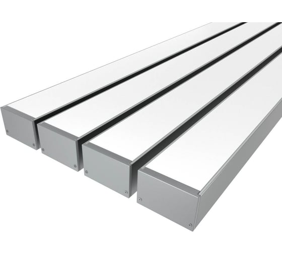 Изображение товара Комплект профиля Ledcraft LC-LP3250M44-1x4Silver 4 шт серебро (1м профиль+1м рассеиватель+2 заглушки+комплект шурупов) 1616140365