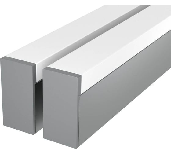 Изображение товара Комплект профиля Ledcraft LC-LP4028M1728-1x2Silver 2 шт серебро (1м профиль+1м рассеиватель+2 заглушки+комплект шурупов) 1616140069