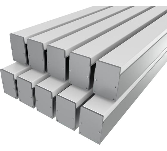 Изображение товара Комплект профиля Ledcraft LC-LP4034M36-1x10Silver 10 шт серебро (1м профиль+1м рассеиватель+2 заглушки+комплект шурупов) 1616140724