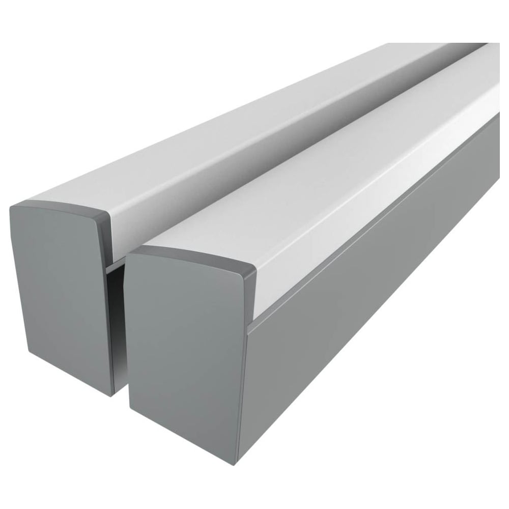 Изображение товара Комплект профиля Ledcraft LC-LP4034M36T-1x2Silver 1м для подсветки потолка и стен