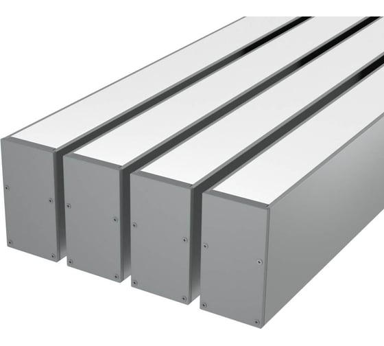 Изображение товара Комплект профиля Ledcraft LC-LP6735M34-1x4Silver 4 шт серебро (1м профиль+1м рассеиватель+2 заглушки+комплект шурупов) 1616140375