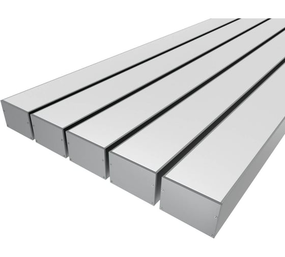 Изображение товара Комплект профиля Ledcraft LC-LP5274M68-1x5Silver 5 шт серебро (1м профиль+1м рассеиватель+2 заглушки+комплект шурупов) 1616140600