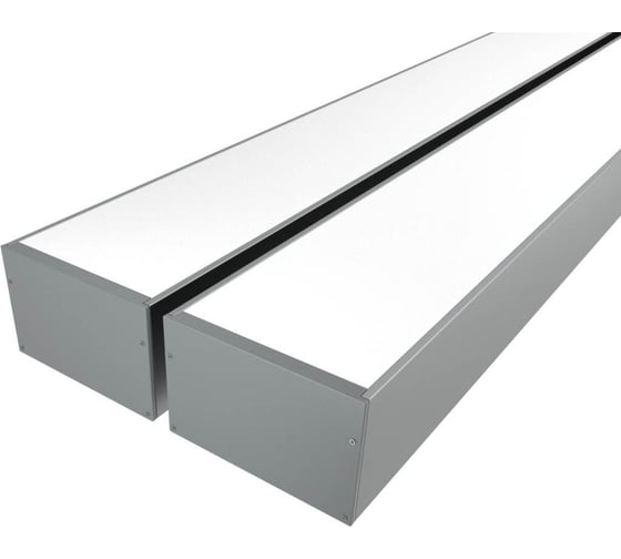Изображение товара Комплект профиля Ledcraft LC-LP76120M115-1x2Silver 2 шт серебро (1м профиль+1м рассеиватель+2 заглушки+комплект шурупов) 1616140162