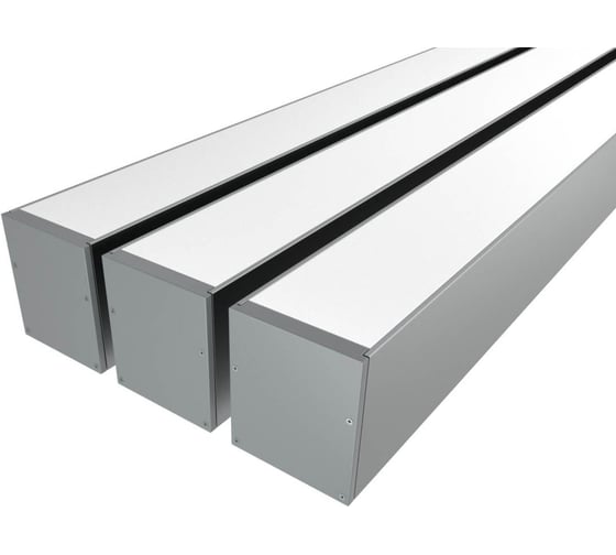Изображение товара Комплект профиля Ledcraft LC-LP7060M55-1x3Silver 3 шт серебро (1м профиль+1м рассеиватель+2 заглушки+комплект шурупов) 1616140295