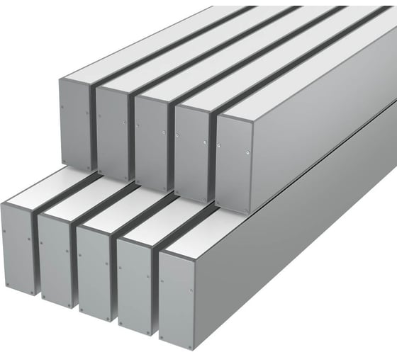 Изображение товара Комплект профиля Ledcraft LC-LP9035M34-1x10Silver 10 шт серебро (1м профиль+1м рассеиватель+2 заглушки+комплект шурупов) 1616140680