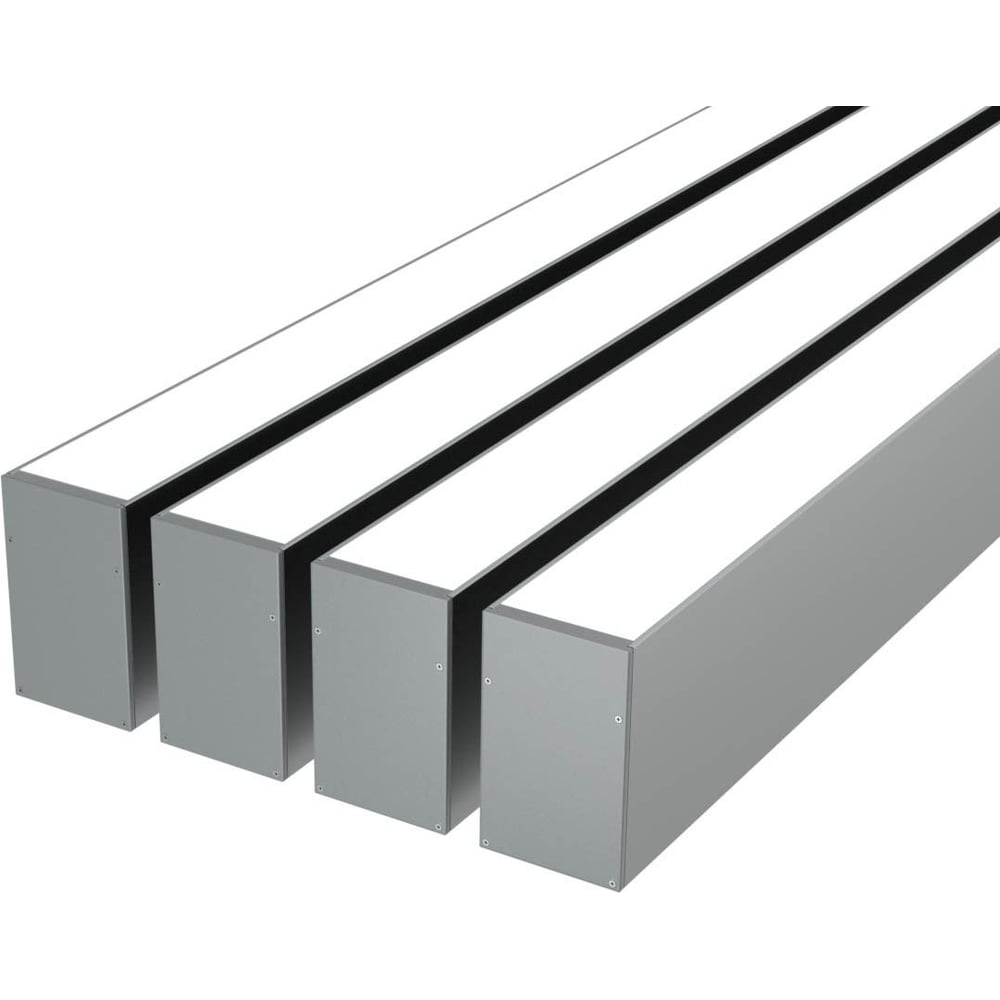 Изображение товара Комплект профиля Ledcraft LC-LP9060M55-1x4 Silver 4 шт серый для потолков и стен