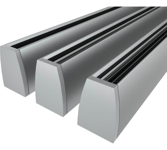 Изображение товара Комплект профиля Ledcraft LC-LPG1318-1x3Silver 3 шт серебро (1м профиль+2 заглушки) 1616140202
