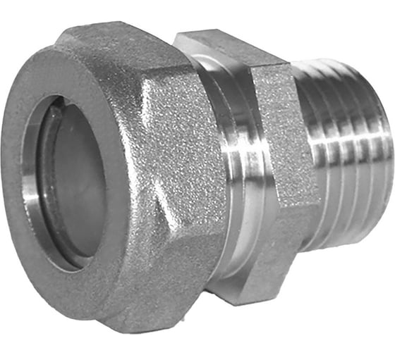 Изображение товара Муфта AQUAFLEX 20x3/4 ц/ш для трубы из нержавеющей стали, никель 773130