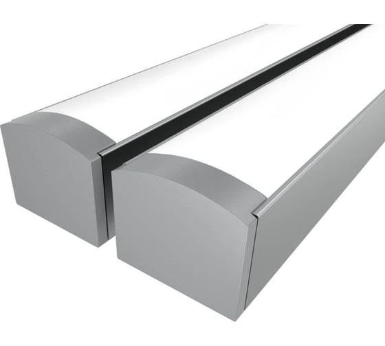 Изображение товара Комплект профиля Ledcraft LC-LPS1216M16-1x2Silver 2 шт серебро (1м профиль+1м рассеиватель+2 заглушки+2 крепежа) 1616140029