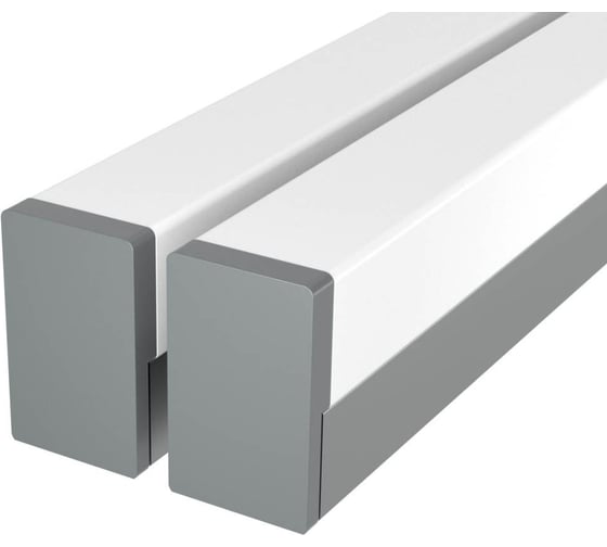 Изображение товара Комплект профиля Ledcraft LC-LPS1216M1716-1x2Silver 2 шт серебро (1м профиль+1м рассеиватель+2 заглушки+2 крепежа) 1616140030