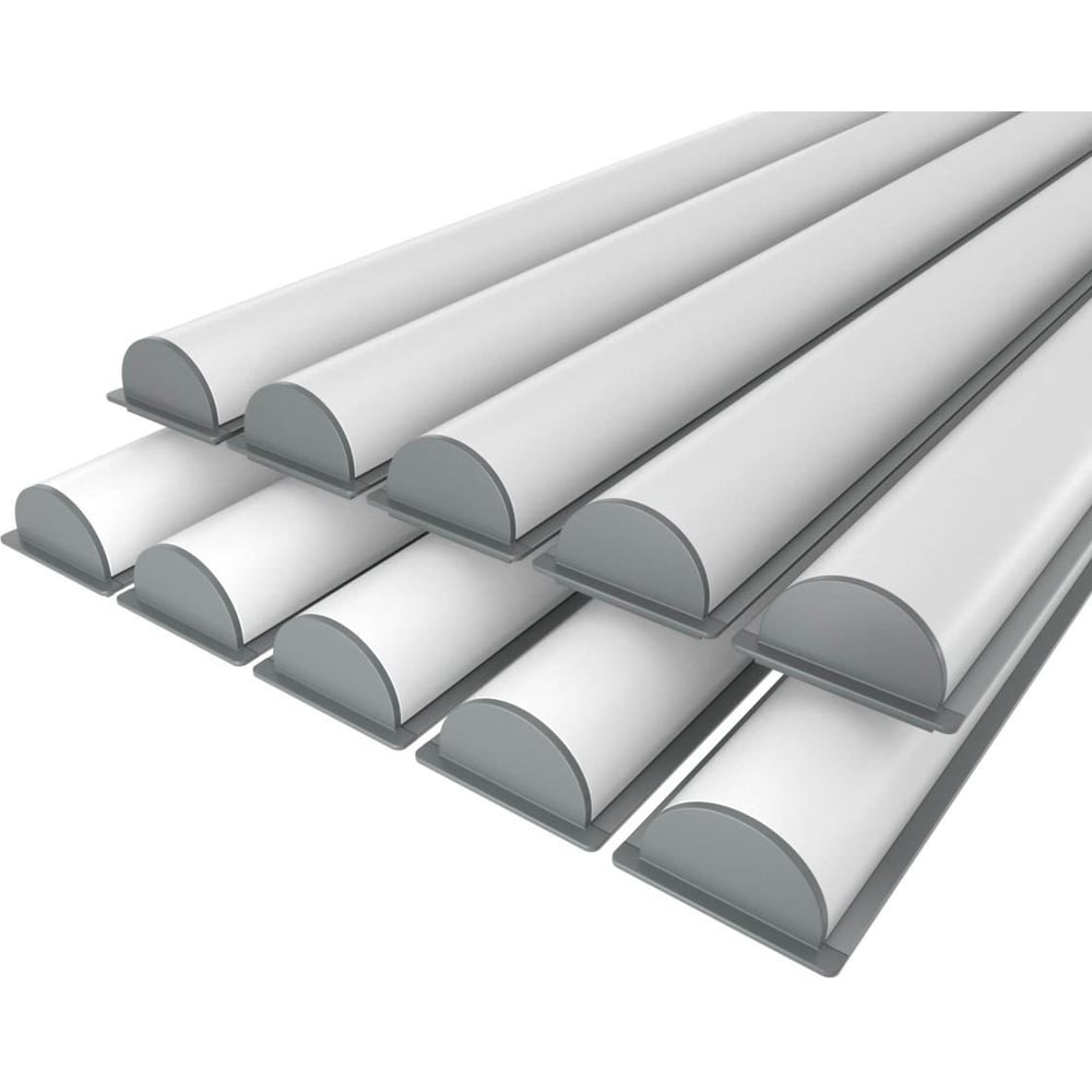 Изображение товара Комплект профиля для подсветки Ledcraft LC-LPV0532M1-1x10Silver 1м алюминий и поликарбонат