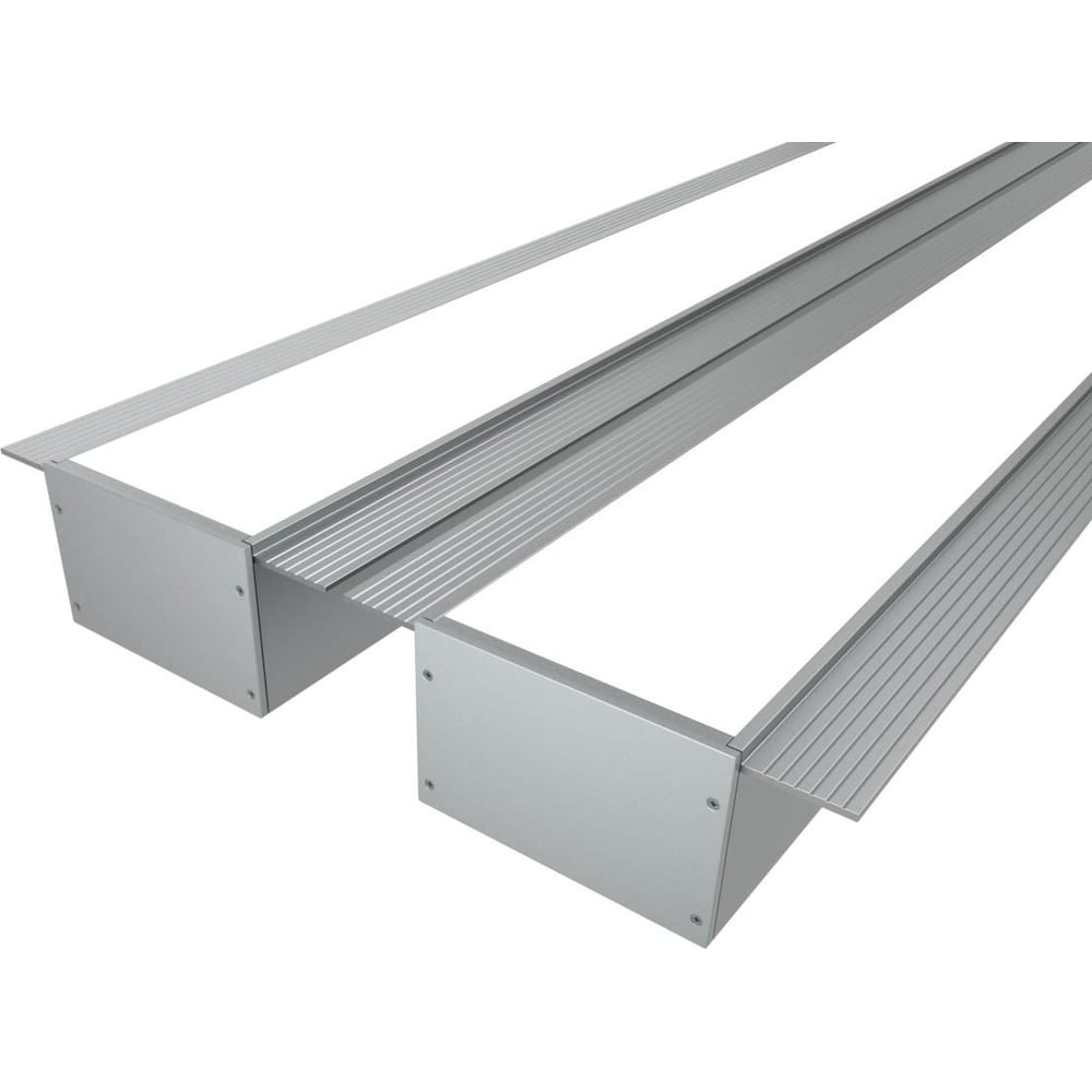 Изображение товара Комплект профиля Ledcraft LC-LPSH3280M44-1x2 серебро 1м для подсветки потолков и ниш