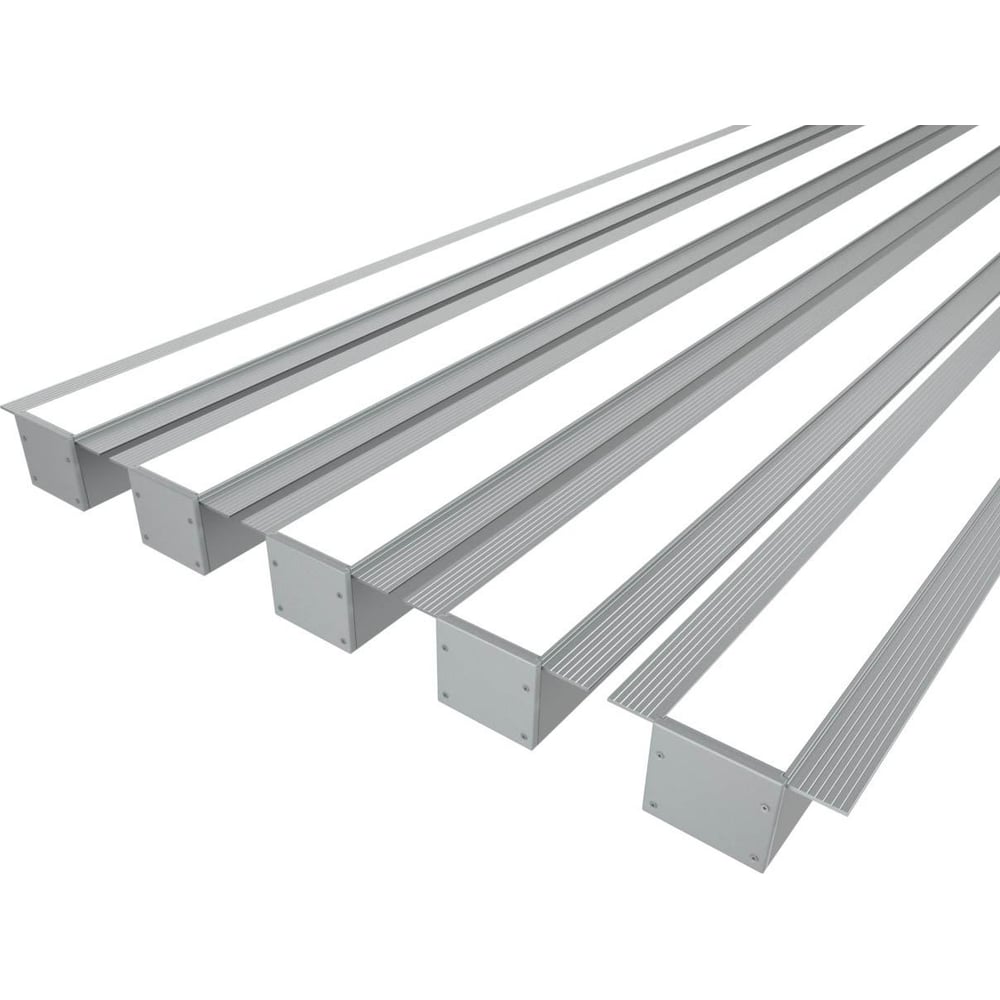 Комплект профиля Ledcraft LC-LPSH3265M34-1x5Silver 5 шт серебро (1м профиль+1м рассеиватель+2 заглушки+комплект шурупов) 1616140618