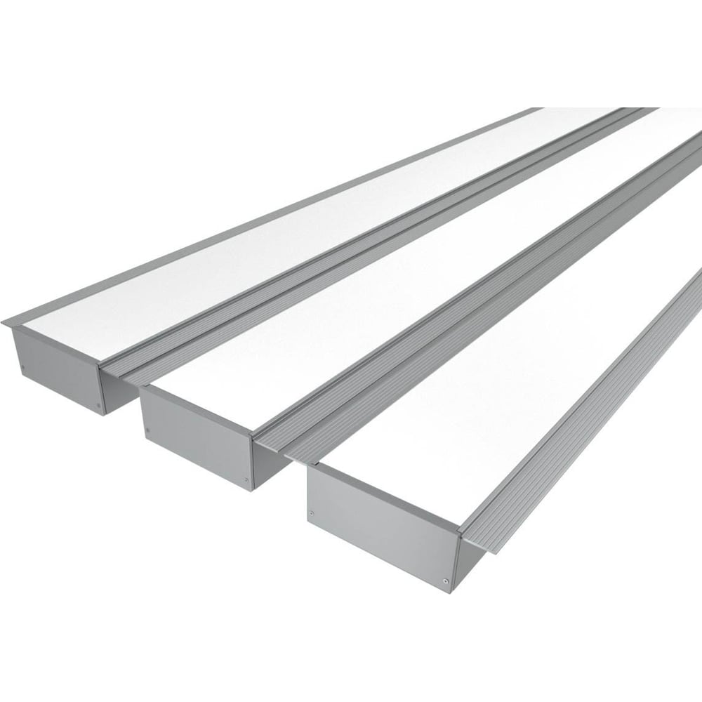 Изображение товара Комплект профилей Ledcraft LC-LPSH32104M68-1x3 серебро 3 шт для подсветки потолков и мебели