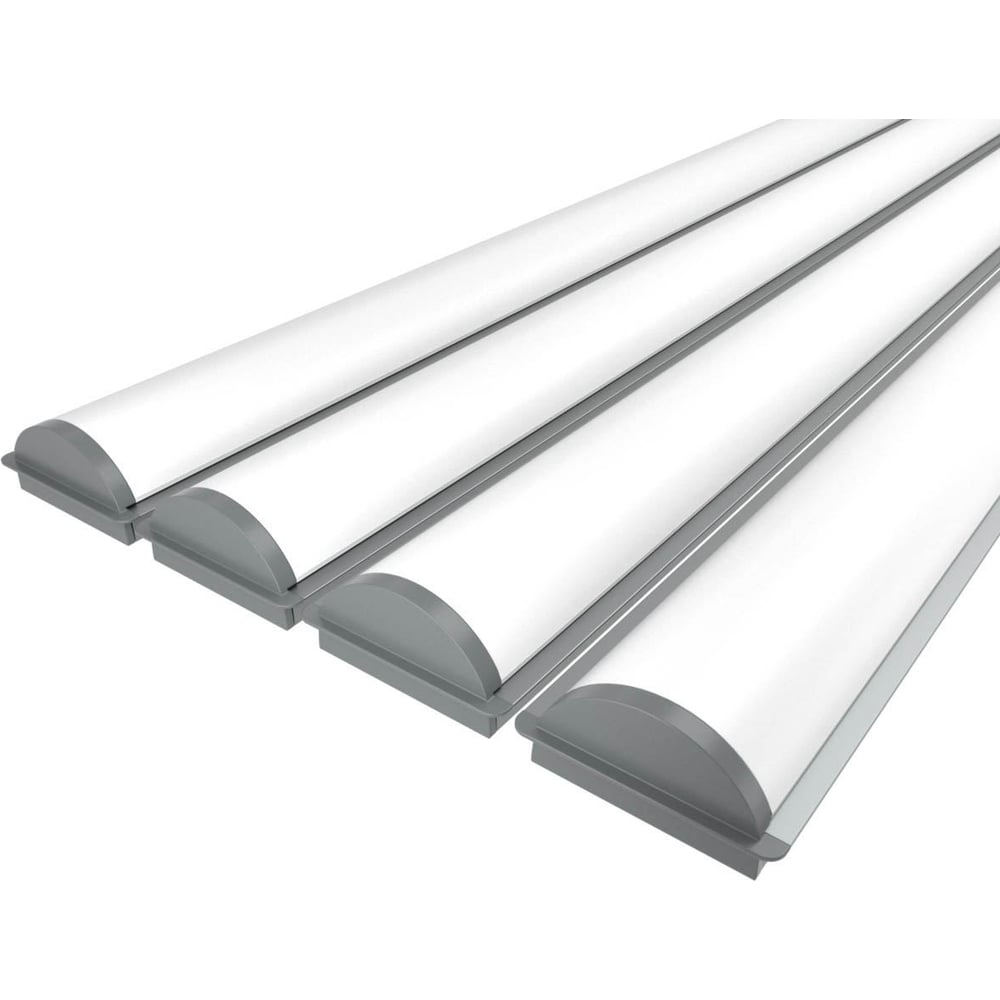 Изображение товара Комплект профиля Ledcraft LC-LPV0740M36R-1x4Silver 1м профиль+рассеиватель+заглушки
