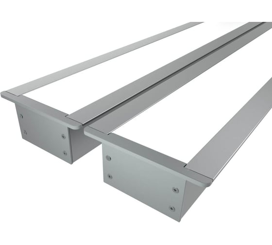 Изображение товара Комплект профиля Ledcraft LC-LPV2044M30-1x2Silver 2 шт серебро (1м профиль+1м рассеиватель+2 заглушки+комплект шурупов) 1616140160