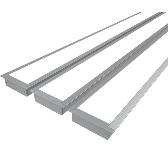 Изображение товара Комплект профиля Ledcraft LC-LPV2073M55-1x3Silver 3 шт серебро (1м профиль+1м рассеиватель+2 заглушки+комплект шурупов) 1616140287
