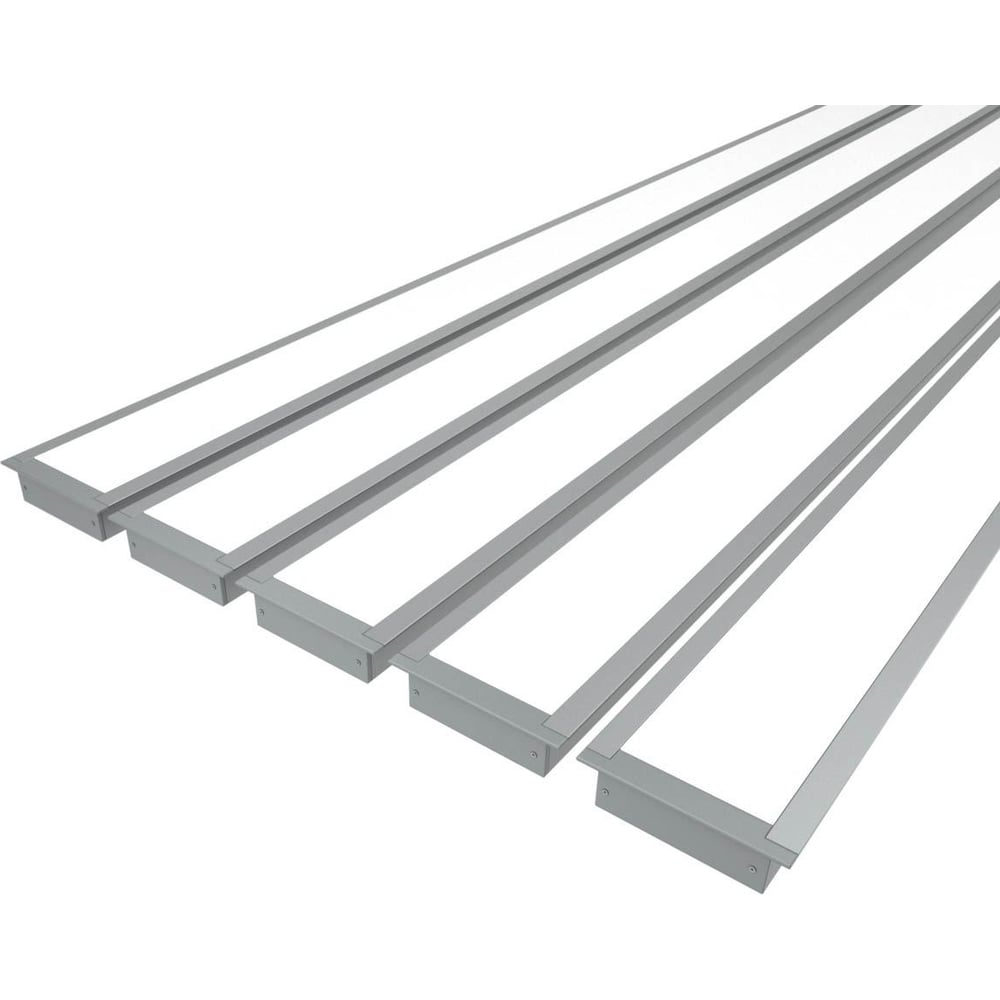 Изображение товара Профиль для подсветки Ledcraft LC-LPV2073M55-1x5Silver 1м комплект с рассеивателем