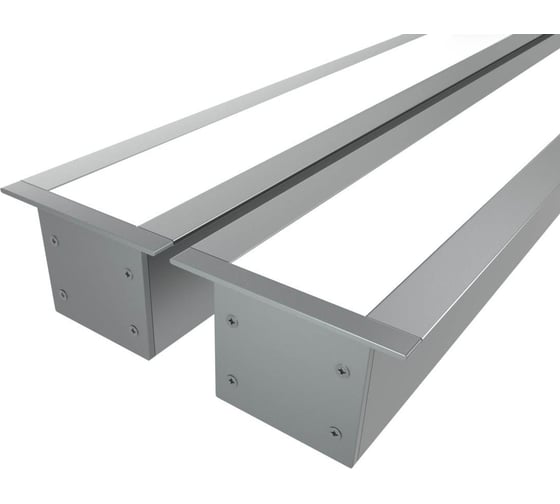 Изображение товара Комплект профиля Ledcraft LC-LPV3244M30-1x2Silver 2 шт серебро (1м профиль+1м рассеиватель+2 заглушки+комплект шурупов) 1616140161