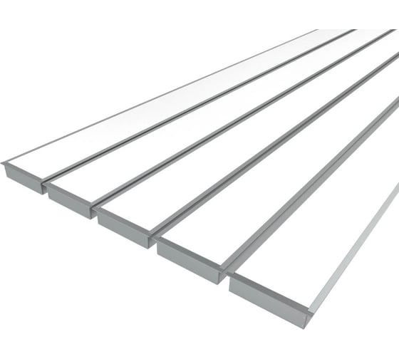 Изображение товара Комплект профиля Ledcraft LC-LPV32134M115-1x5Silver 5 шт серебро (1м профиль+1м рассеиватель+2 заглушки+комплект шурупов) 1616140639