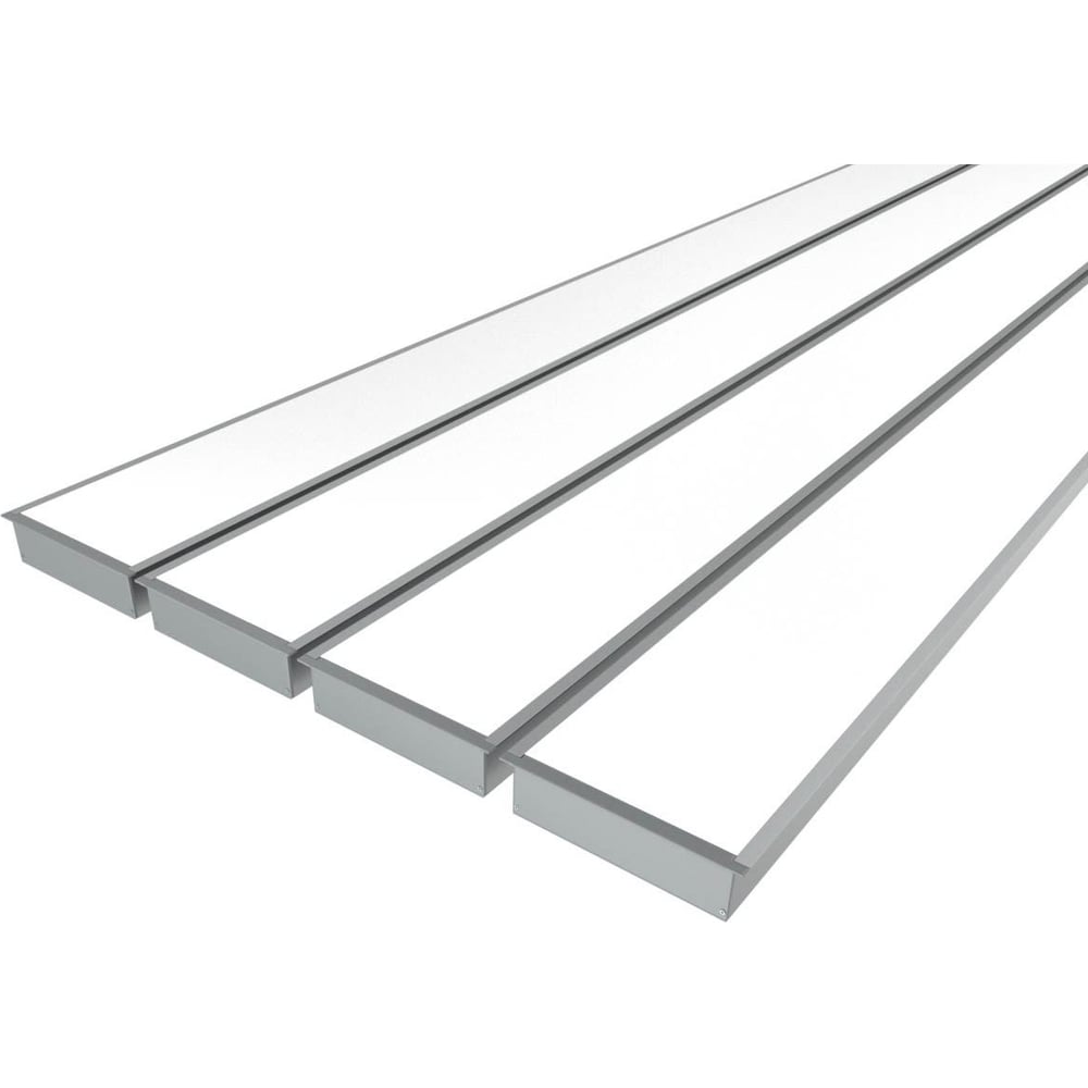 Изображение товара Комплект профиля Ledcraft LC-LPV32114M94-1x4Silver 4 шт серебро (1м профиль+1м рассеиватель+2 заглушки+комплект шурупов) 1616140486