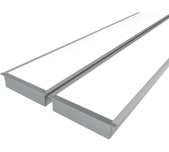 Изображение товара Комплект профиля Ledcraft LC-LPV32134M115-1x2Silver 2 шт серебро (1м профиль+1м рассеиватель+2 заглушки+комплект шурупов) 1616140165