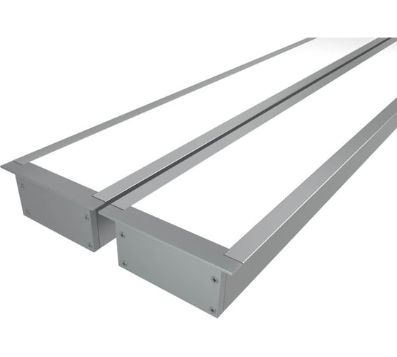 Изображение товара Комплект профиля Ledcraft LC-LPV3273M55-1x2Silver 2 шт серебро (1м профиль+1м рассеиватель+2 заглушки+комплект шурупов) 1616140141