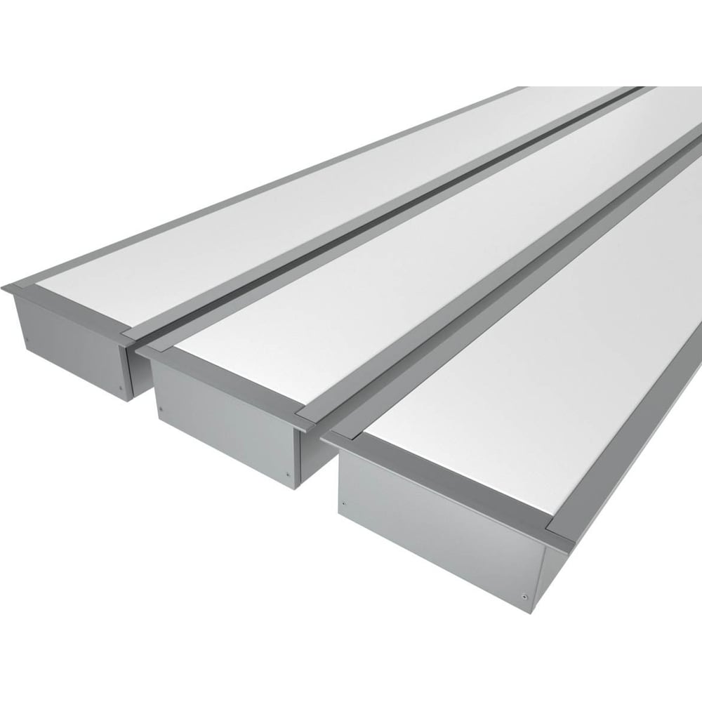 Изображение товара Комплект профиля Ledcraft LC-LPV3288M68-1x3Silver для подсветки 3м алюминий и поликарбонат