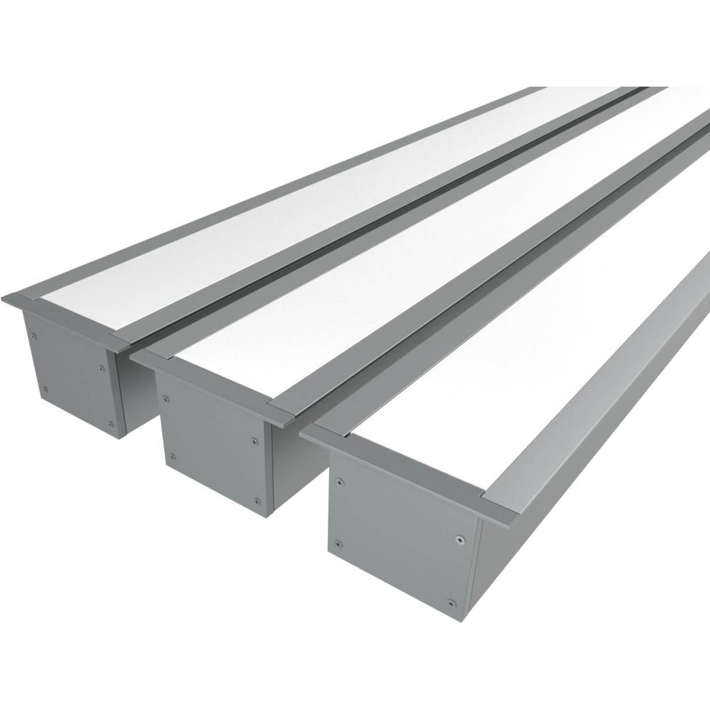 Изображение товара Комплект профилей Ledcraft LC-LPV3250M34-1x3Silver 3 шт алюминий и поликарбонат для подсветки