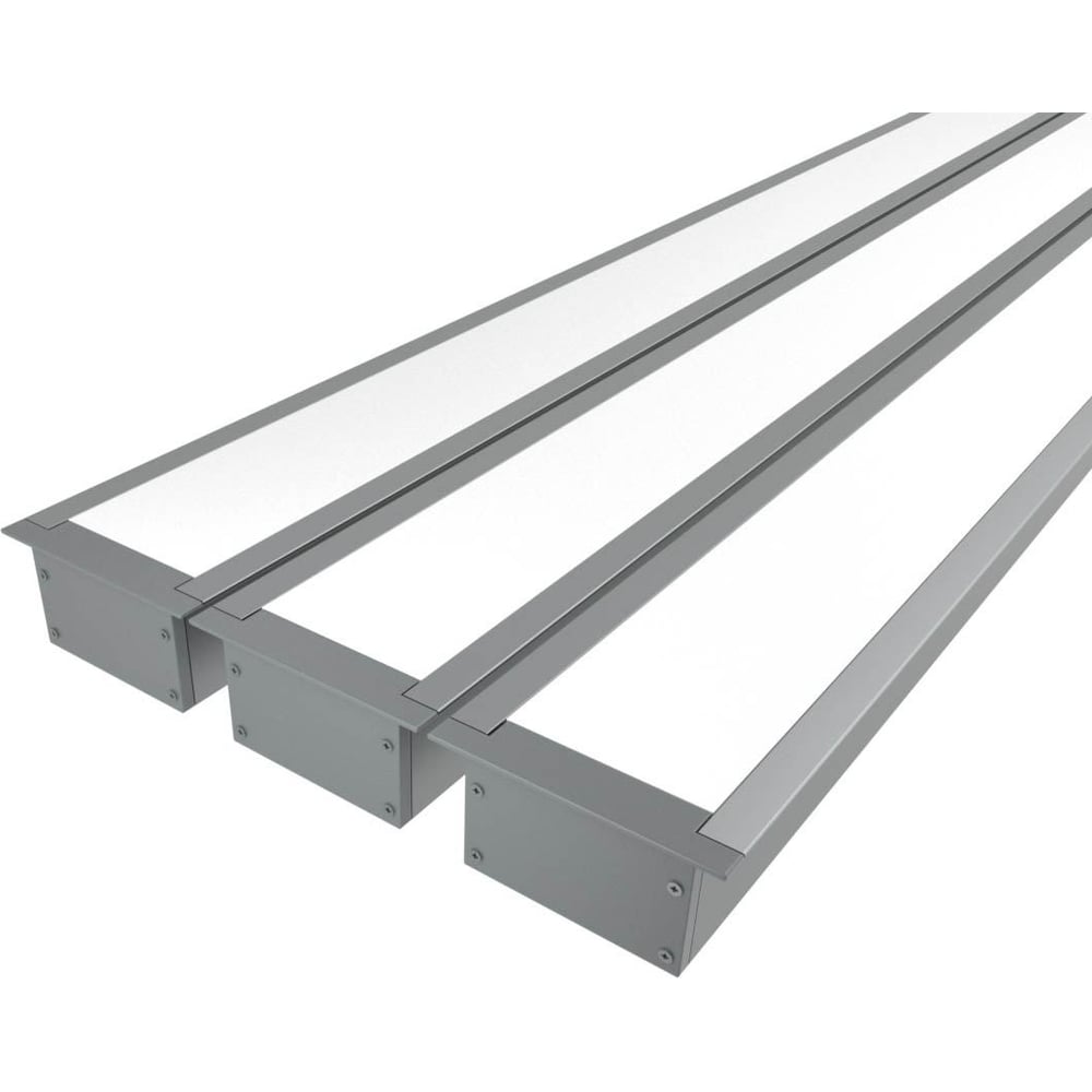 Изображение товара Комплект профиля Ledcraft LC-LPV3263M44-1x3Silver для встраиваемой подсветки