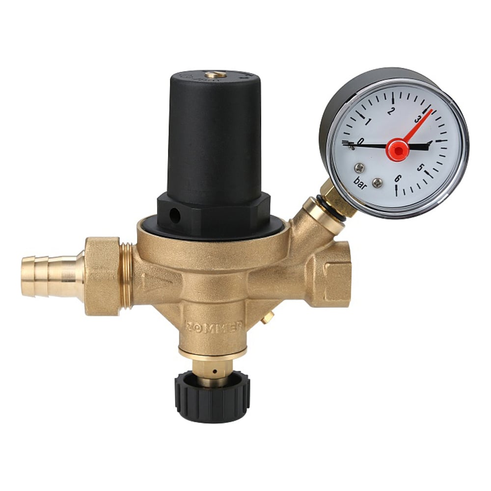 Изображение товара Автоматический подпиточный клапан с манометром ROMMER RVS-0050-001515 1/2 В RG00942RMQ9EC8