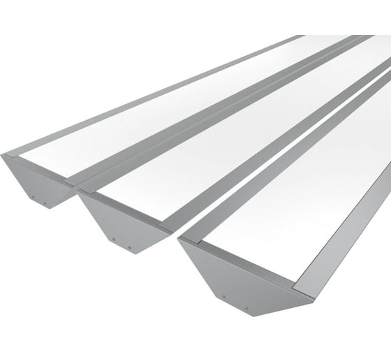 Изображение товара Комплект профиля Ledcraft LC-LPU2364M44-1x3Silver 3 шт серебро (1м профиль+1м рассеиватель+2 заглушки) 1616140214