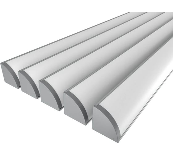 Изображение товара Комплект профиля Ledcraft LC-LPU3030M40-1x5Silver 5 шт серебро (1м профиль+1м рассеиватель+2 заглушки+2 крепежа) 1616140541