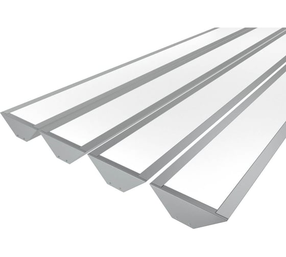 Изображение товара Комплект профиля Ledcraft LC-LPU2364M44-1x4Silver 4 шт серебро (1м профиль+1м рассеиватель+2 заглушки) 1616140372