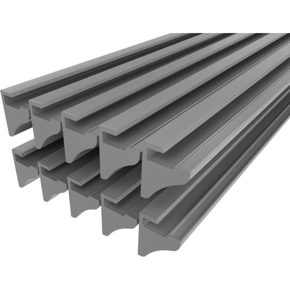 Изображение товара Комплект профиля Ledcraft LC-NP4535-1x10Silver 10 шт серебро (1м профиль+2 заглушки) 1616140692