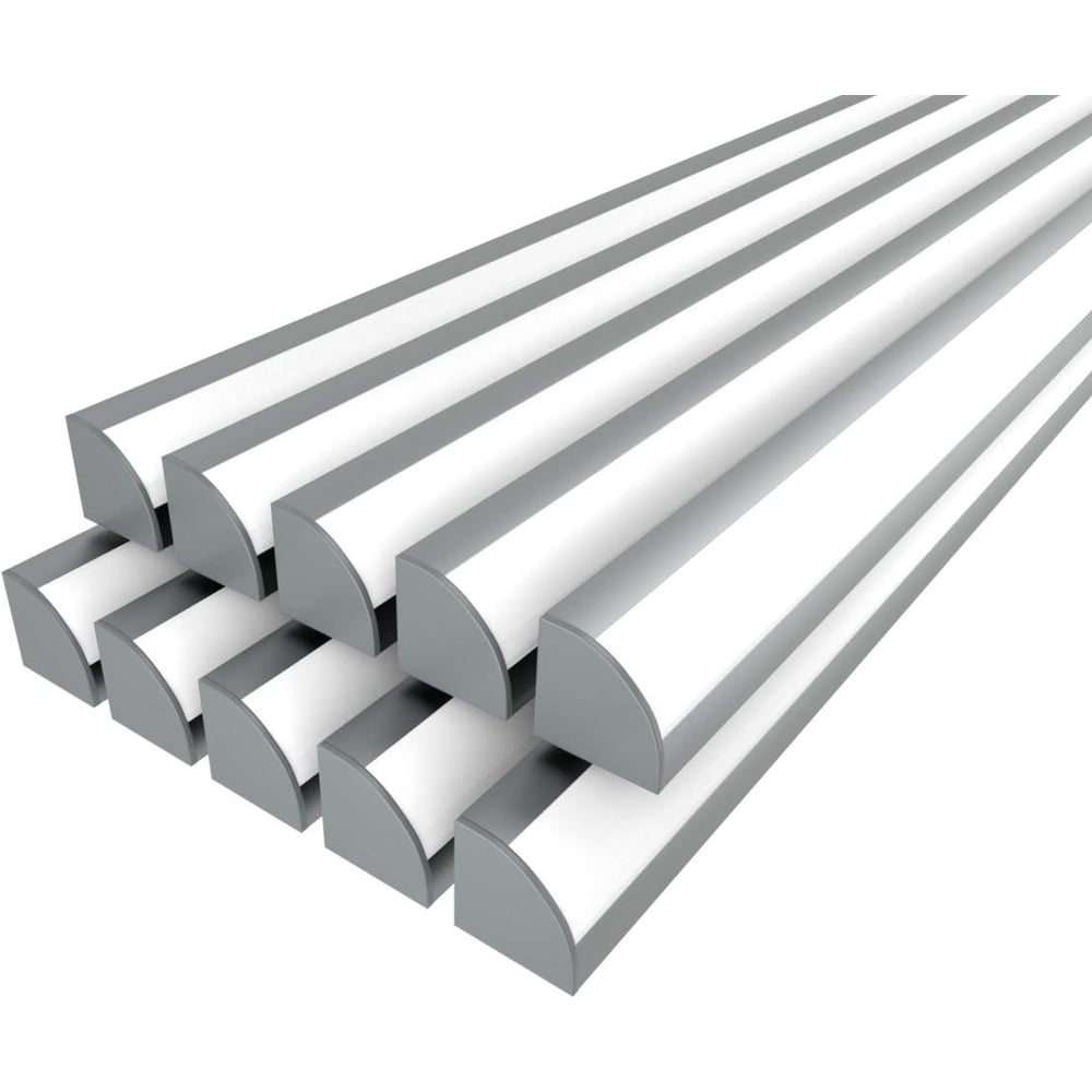 Изображение товара Профиль для подсветки Ledcraft LC-LPU3333M28-1x10 серебро 1м с рассеивателем и крепежом