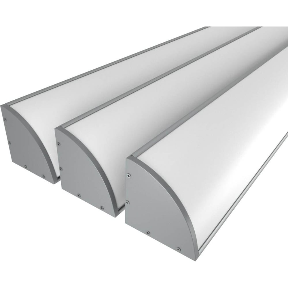 Изображение товара Комплект профиля Ledcraft LC-LPU4747M14-1x3Silver 1м алюминий с рассеивателем