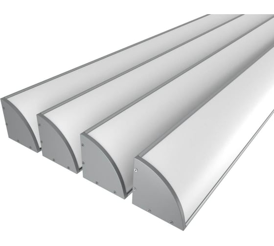 Изображение товара Комплект профиля Ledcraft LC-LPU4747M14-1x4Silver 4 шт серебро (1м профиль+1м рассеиватель+2 заглушки+комплект шурупов) 1616140430