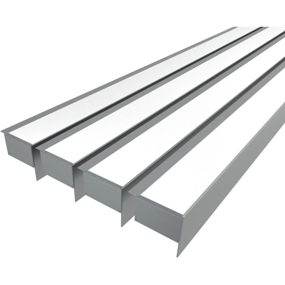 Изображение товара Комплект профиля Ledcraft LC-NKU7689M69-1x4Silver 4 шт серебро для потолков и стен