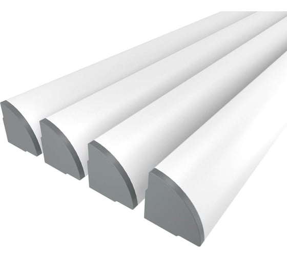 Изображение товара Комплект профиля Ledcraft LC-LSU1515M31-1x4Silver 4 шт серебро (1м профиль+1м рассеиватель+2 заглушки) 1616140353