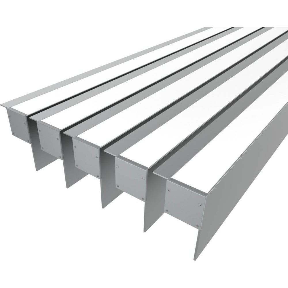 Изображение товара Комплект профилей Ledcraft LC-NKU7650M34-1x5Silver для скрытой подсветки 1 м алюминий