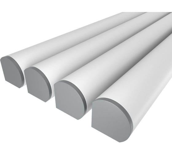 Изображение товара Комплект профиля Ledcraft LC-PUT1717M1-1x4Silver 4 шт серебро (1м профиль+1м рассеиватель+2 заглушки) 1616140394