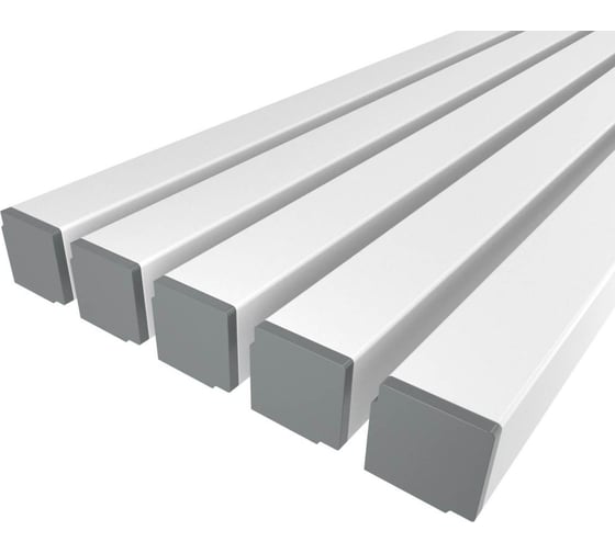 Изображение товара Комплект профиля Ledcraft LC-LSU1515M24-1x5Silver 5 шт серебро (1м профиль+1м рассеиватель+2 заглушки) 1616140510