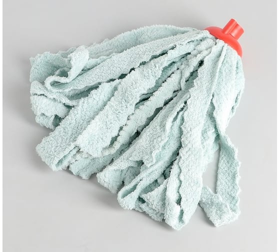 Изображение товара Насадка для швабры Доляна ленточная, крючки, микрофибра 130 грамм, цвет микс 1847257